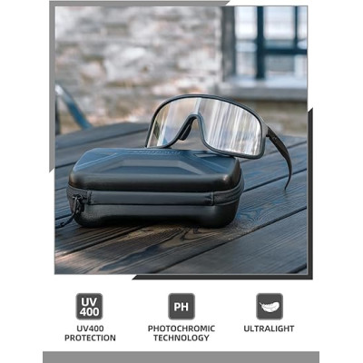 Okuliare Rockbros, fotochromatické, čierne