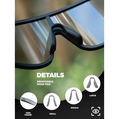 Okuliare Rockbros, fotochromatické, čierne