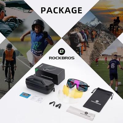 Okuliare Rockbros, transparentné