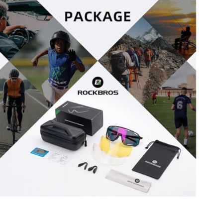 Okuliare Rockbros, fotochromatické, priesvitné