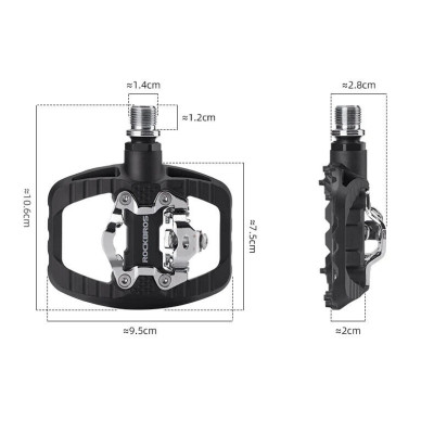 Pedál RockBros platforma aj pre nášlapnú obuv,ložiskový