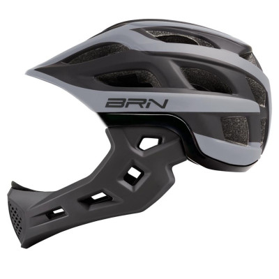 Prilba, BRN Double In-Mould matná sivo/čierna, veľ.S