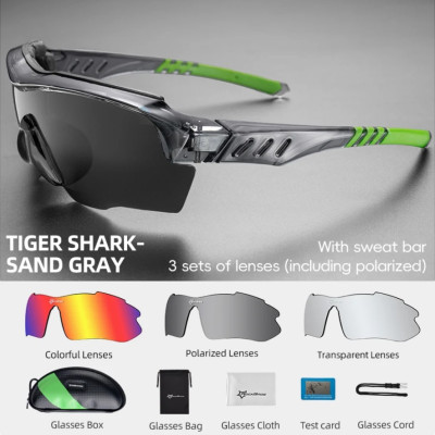 Okuliare Rockbros, čierno/zelené