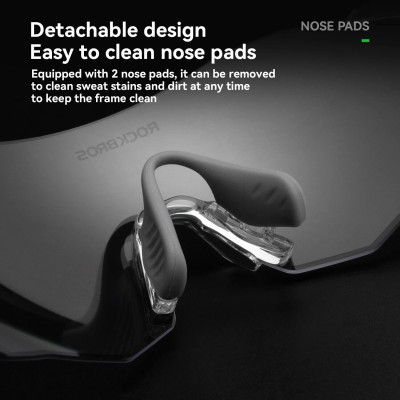 Okuliare Rockbros, fotochromatické, biele