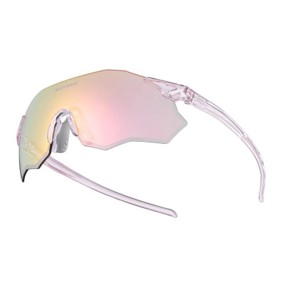 Okuliare Rockbros, fotochromatické, transparentné ružové