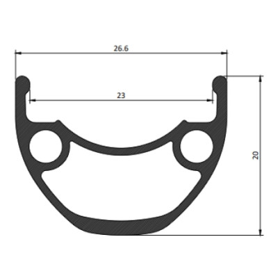 Koleso zadné 29 ráf Rocky 23 ,dvojst.čierne, náb. Shimano AL na disk centerlock
