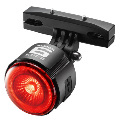 Svetlo zadné RockBros,  25 Lm, IPX5, 6 Funkcií, USB...