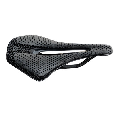 +Sedlo RockBros carbon 3D s otvorom, bez zámku, čierne