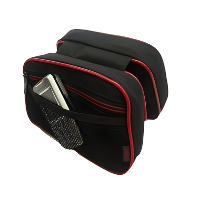 Taška do rámu LADY DUO PLUS s červ.lemom, čierna