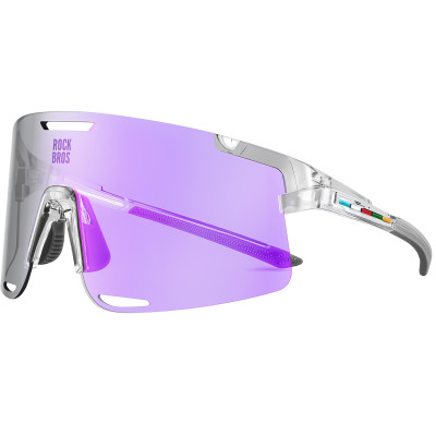 Okuliare Rockbros, fotochromatické, transparentné sivé