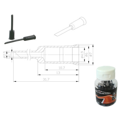 *Koncovka so slamkou brzd.bowdenu, 5x35mm, 60ks/ba