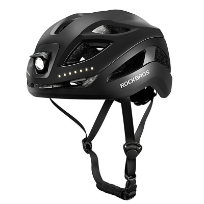 Prilba RB so svetlom, veľ.L /58-60 cm/ s otoč.uťah., čierna