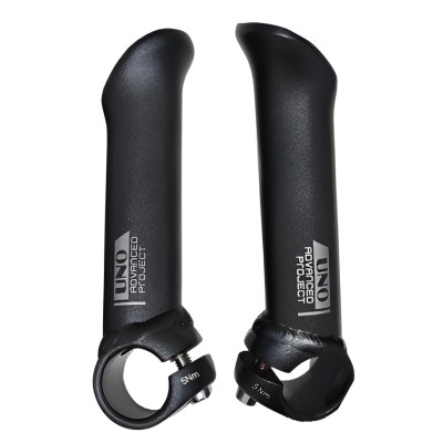 Rohy Al UNO anat.tvar, čierne matné, 105mm