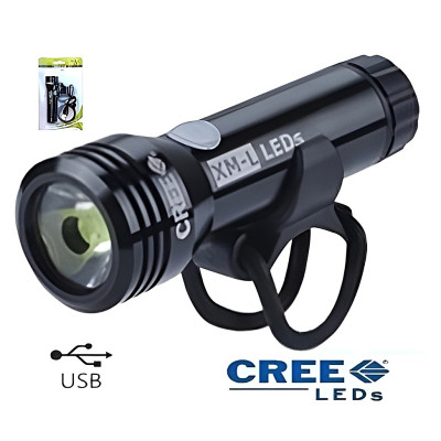 Svetlo predné MPB dióda Cree XML-T6,1000 Lm,USB na