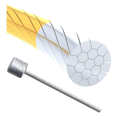 Lanko teleskopickej sedlovky 0,9x2500mm, nerez