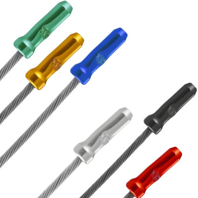 Koncovky rad./brzd.lanka, dural 6 farieb po 100 ks