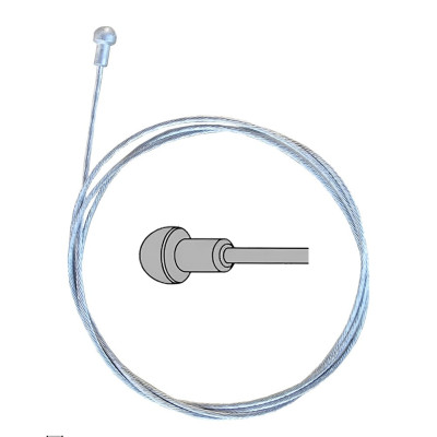 Lanko brzdové zadné 1,6x1800, 20 ks nerez cestné