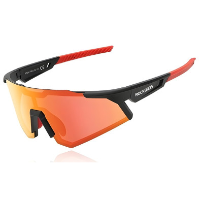 Okuliare RB, čierno/červené