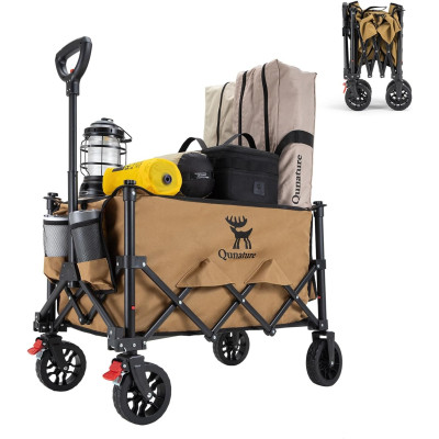 Skladací kempingový vozík RockBros Qunature, khaky, objem...