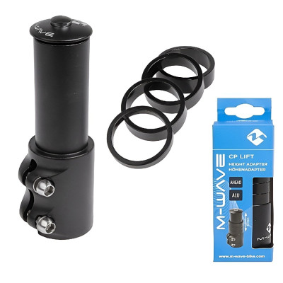 Adaptér M-Wave 28,6 mm na predĺž.stĺpika vidlice, čierny