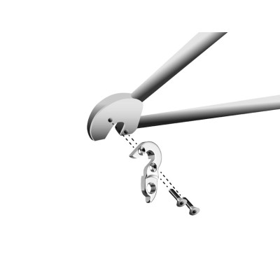 Koncovka rámu vymeniteľná GH-233, AL