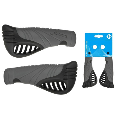 Rukoväť Medicus Ergogel, čierna, 135/135 mm