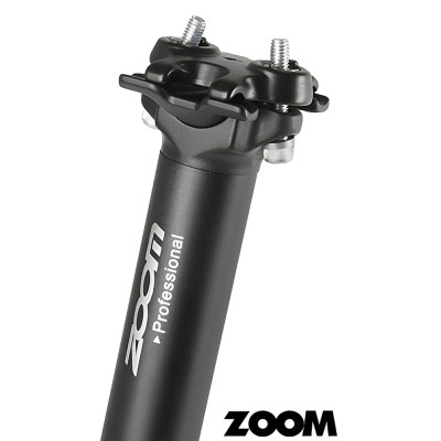 Sedlovka AL Zoom so zámkom, čierna 30,9x350 mm