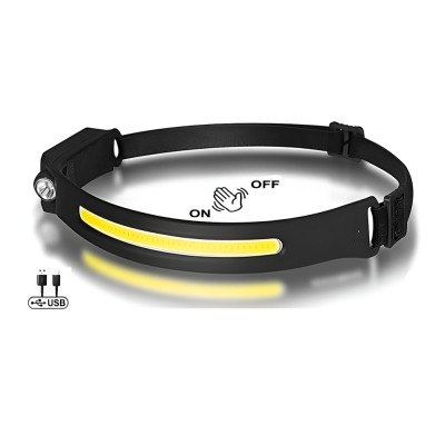 Svetlo predné čelovka RB, 5W LED Cree XPE, USB nab