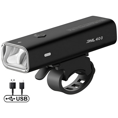 Svetlo predné RB, 400 Lm., USB nabíjanie.