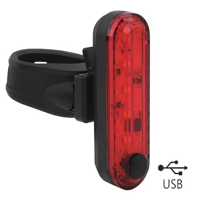 Svetlo zadné MPB 5 LED, 3F, USB nabíjanie, s USB káblom....