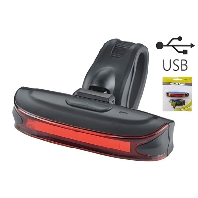 Svetlo zadné MPB 20 červených LED, 65 Lm 3F, USB n