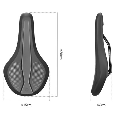 Sedlo detské RockBros, ergonomické, čierne