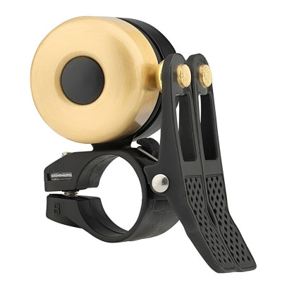 Zvonček RB, mosadz z ABS plastu,zlato/čierny