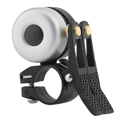 Zvonček RB, mosadz z ABS plastu,strieborno/čierny