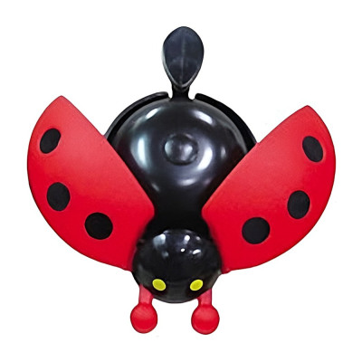 Zvonček dural/plast, motív lienka,červený