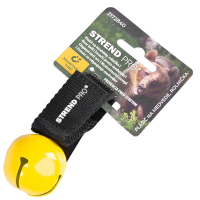 Plašič - odpudzovač na medvede - rolnička, žltý prívesok