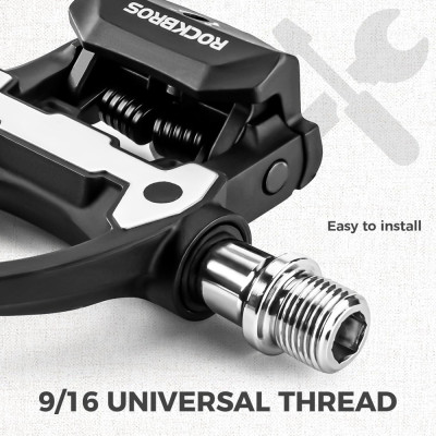 Pedal Rockbros, pre nášlapnú obuv, 9/16, ložiskový