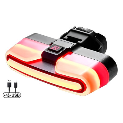 Svetlo zadné RB LED, IPX6, USB nabíjateľné, inteligentné...