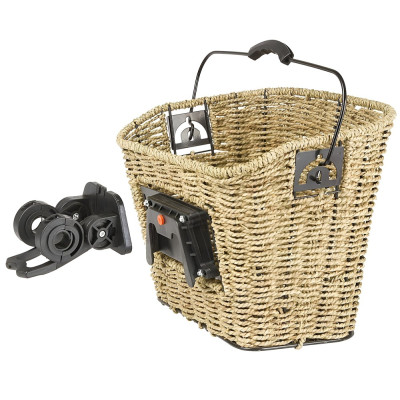 Košík z morskej trávy, clip-úchyt na riadidlá a pr