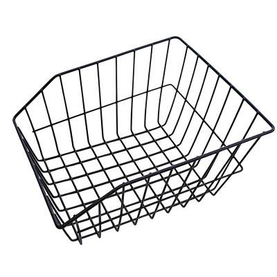 Košík zadný oceľ,záhradkársky veľký, úchyt, čierny