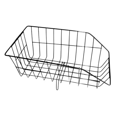 Košík zadný oceľ, na nosič, malý, čierny