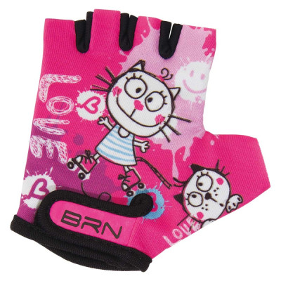 Rukavice detské BRN, protišmykové, veľ.XXS, mačka