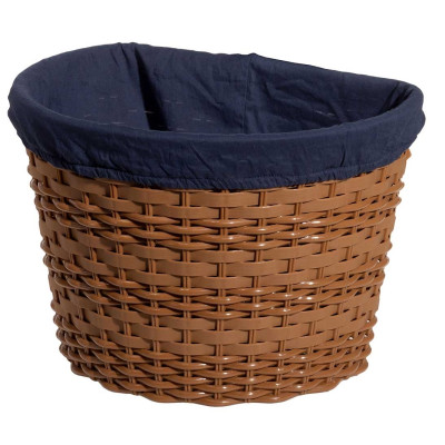 Košík predný s vnútornou výstelkou z ratanu.