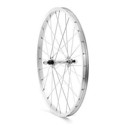 Koleso predné 24 ráf RMX 20, náboj oceľ striebor.