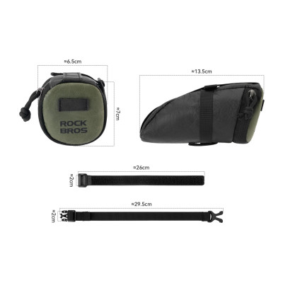 Taška RockBros pod sedlo 0,2L , ultraľahká a vodeodolná