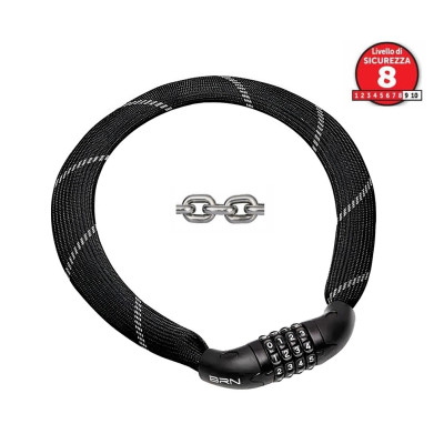 Zámok BRN LU115N reťazový s kódom 6x900mm