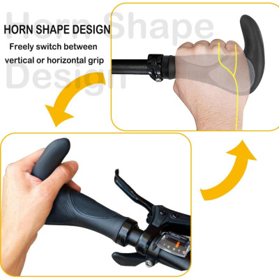 Rukoväť BRN dvojzlož. čierna s AL rohmi, 140 mm