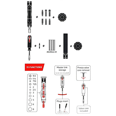 Multifunkčné náradie Zéfal Z bar tool do riadítok.