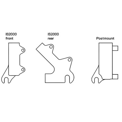 Adaptér predného 160mm/zadného 140mm, brzd.kotúča
