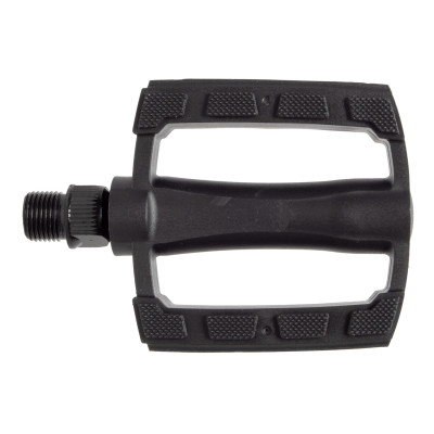 Pedál detský plast, guličkový, čierny, 9/16 oska